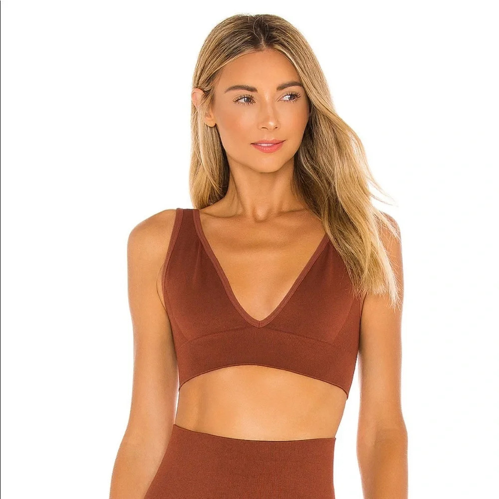 NWT WEWOREWHAT V-NECK BRA TOP